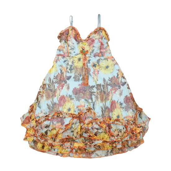 Vestido Sensation floral com Bainha de Folhos