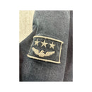 Armani Jeans Dark Wash Denim Zip Jacket with Logo Patches