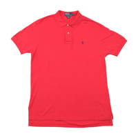 Polo by Ralph Lauren Red Cotton Pique Pony Logo Polo Shirt