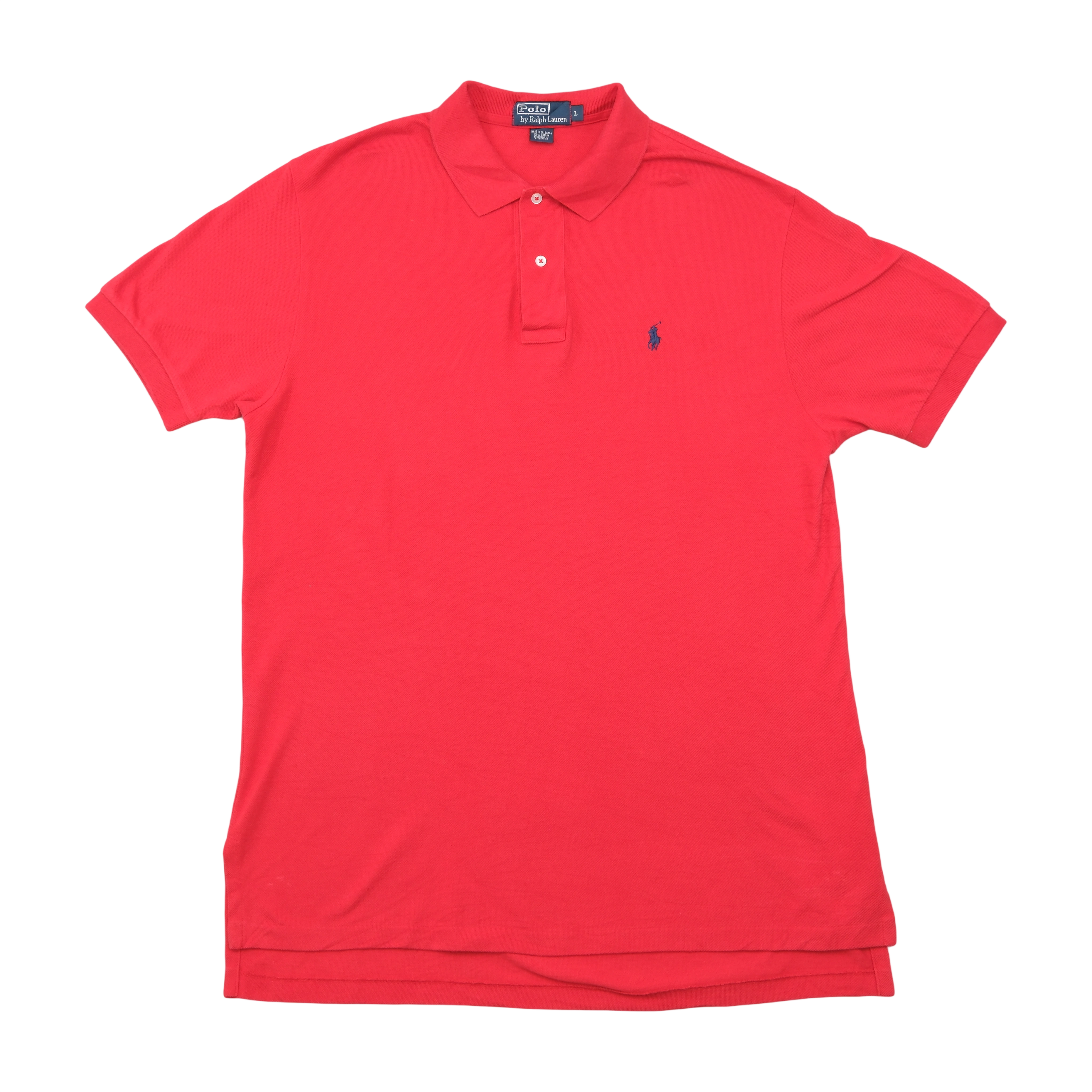 Polo by Ralph Lauren Red Cotton Pique Pony Logo Polo Shirt