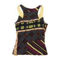 Patchwork Lace Trim Tank Top