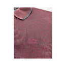 Limited Edition Vintage Cotton Blend Rib Knit Collared Sweater