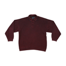 Limited Edition Vintage Cotton Blend Rib Knit Collared Sweater
