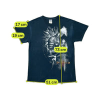 T-shirt Blizzard Diablo III em algodão com estampado gráfico