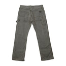 Calças de trabalho de carpinteiro Dickies vintage cinzentas em algodão Desgastadas