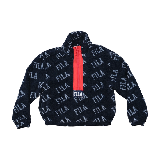 Camisola Polar Jayla em Sherpa com Meio Fecho