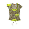 Elin Style Floral Mesh Tie Front Blouse