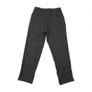 Vince Charcoal Pleated Cuffed Trousers