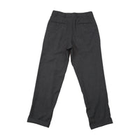 Vince Charcoal Pleated Cuffed Trousers
