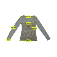 Calvin Klein Jeans Metallic Foil Lion Graphic V-Neck Long Sleeve T-shirt