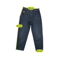 Calças de ganga Trussardi Jeans em algodão preto de Corte Afunilado