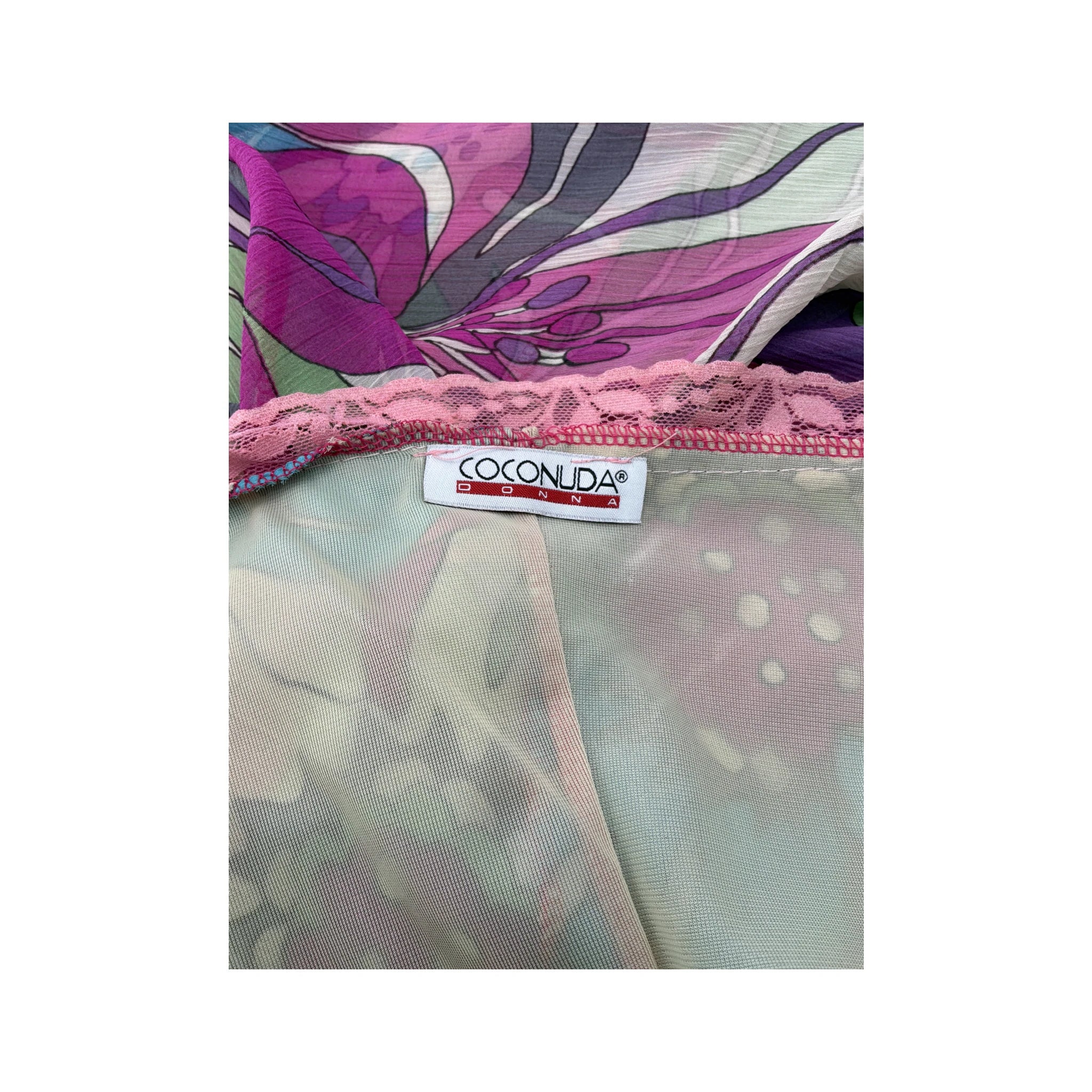 Coconuda Donna Floral Handkerchief Hem Slip Dress