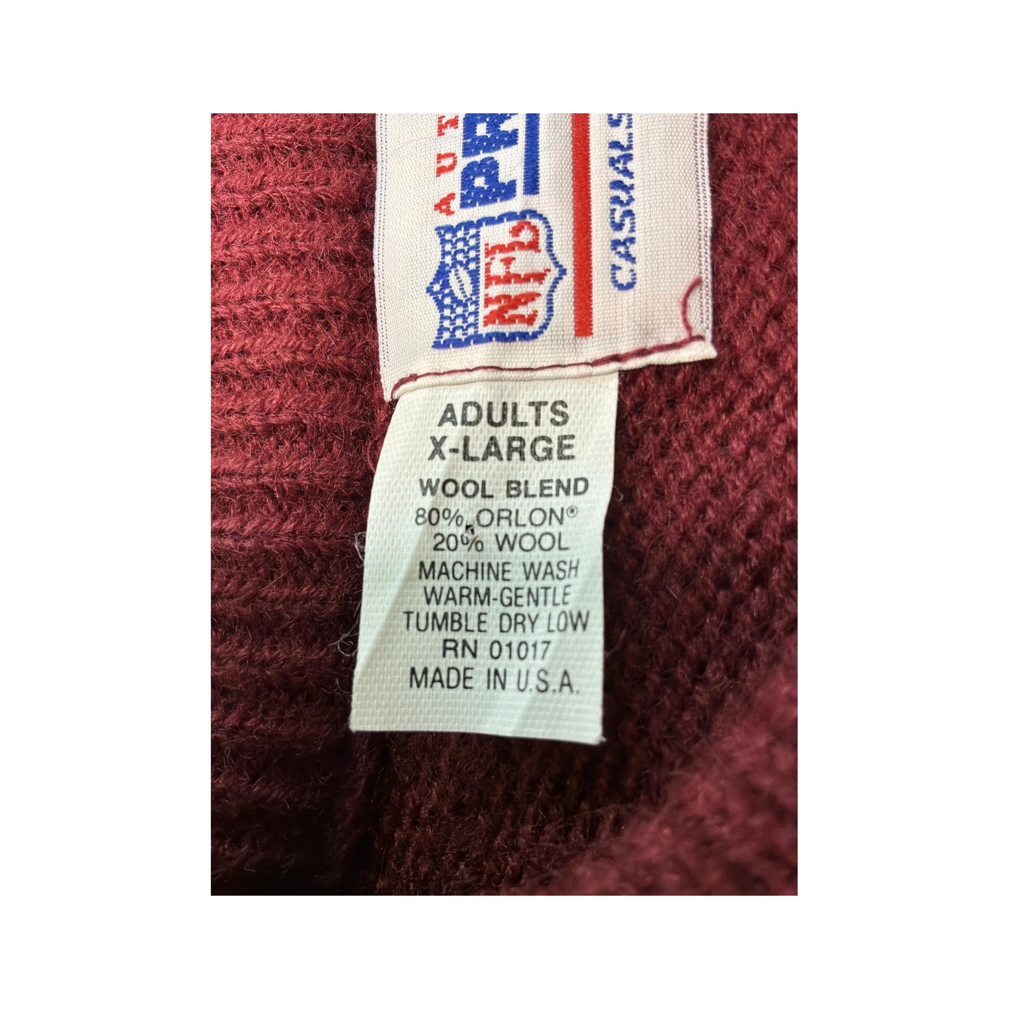 Vintage NFL Pro Line Washington Redskins Wool Blend Knit Sweater