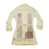 Essenza Patchwork Leather Trim Graphic Shirt Dress