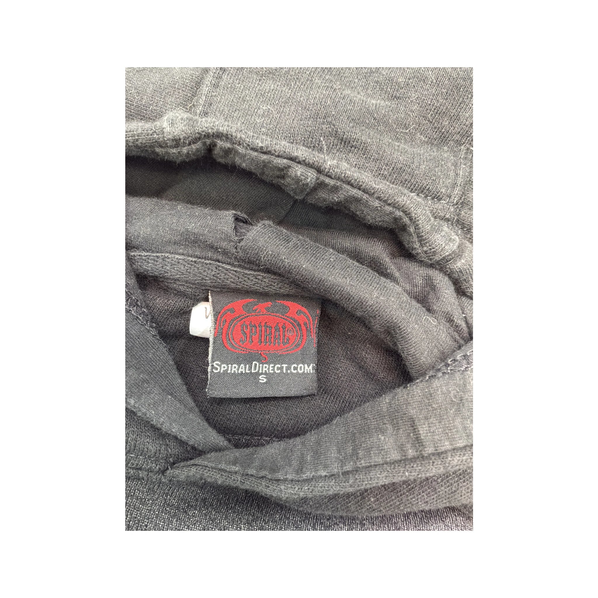 Sweatshirt com capuz Polar Spiral Direct em algodão com estampado de Caveira