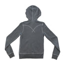 Levi's Washed Gray Zip Up Hooded Fleece
