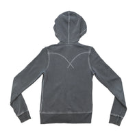 Levi's Washed Gray Zip Up Hooded Fleece