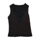 Phard Floral Lace Trim Tank Top