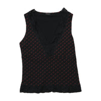 Phard Floral Lace Trim Tank Top