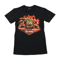 T-shirt Harley-Davidson Orlando Florida com estampado de Crocodilo em Chamas