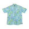 Kingfield Abstract Geometric Print Short Sleeve Button Up Shirt