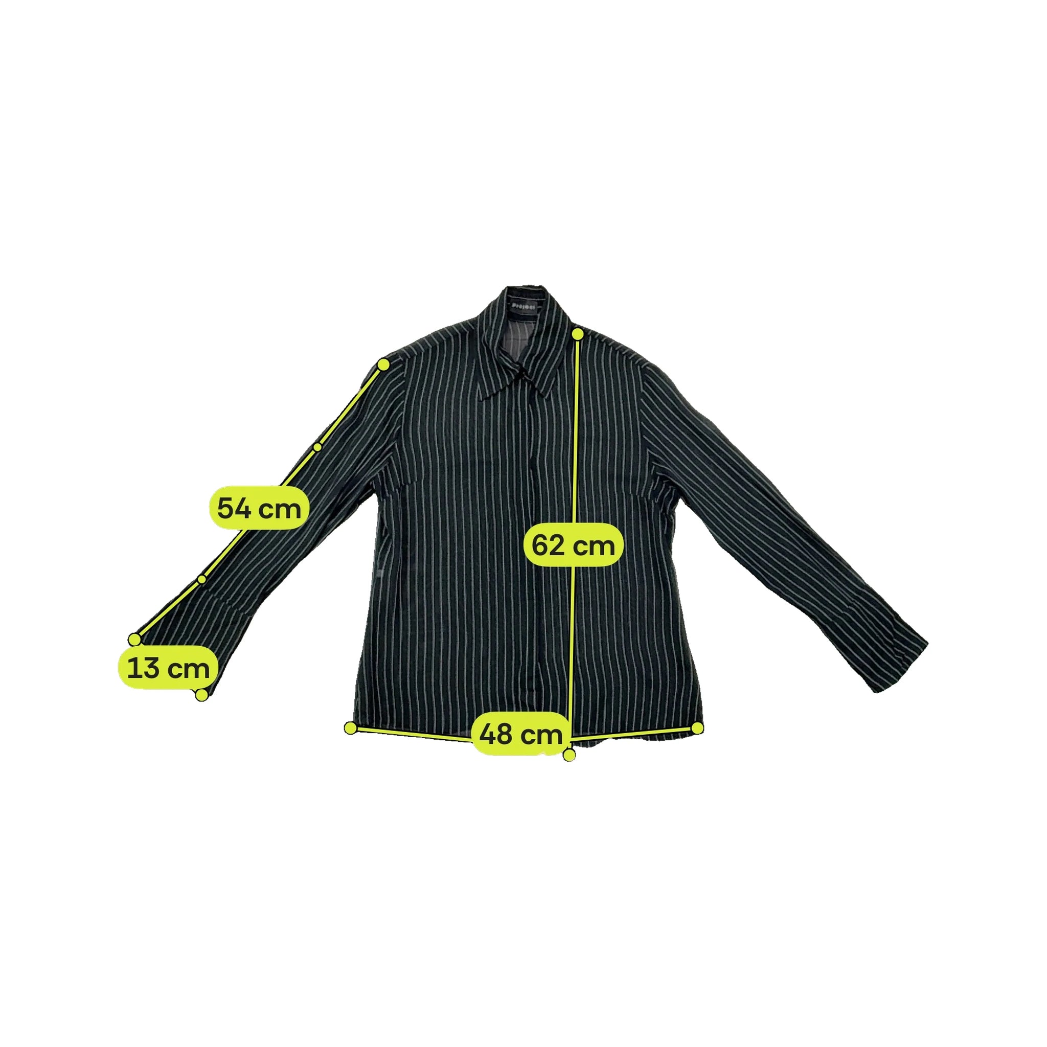 Project Black Pinstripe Collared Blouse