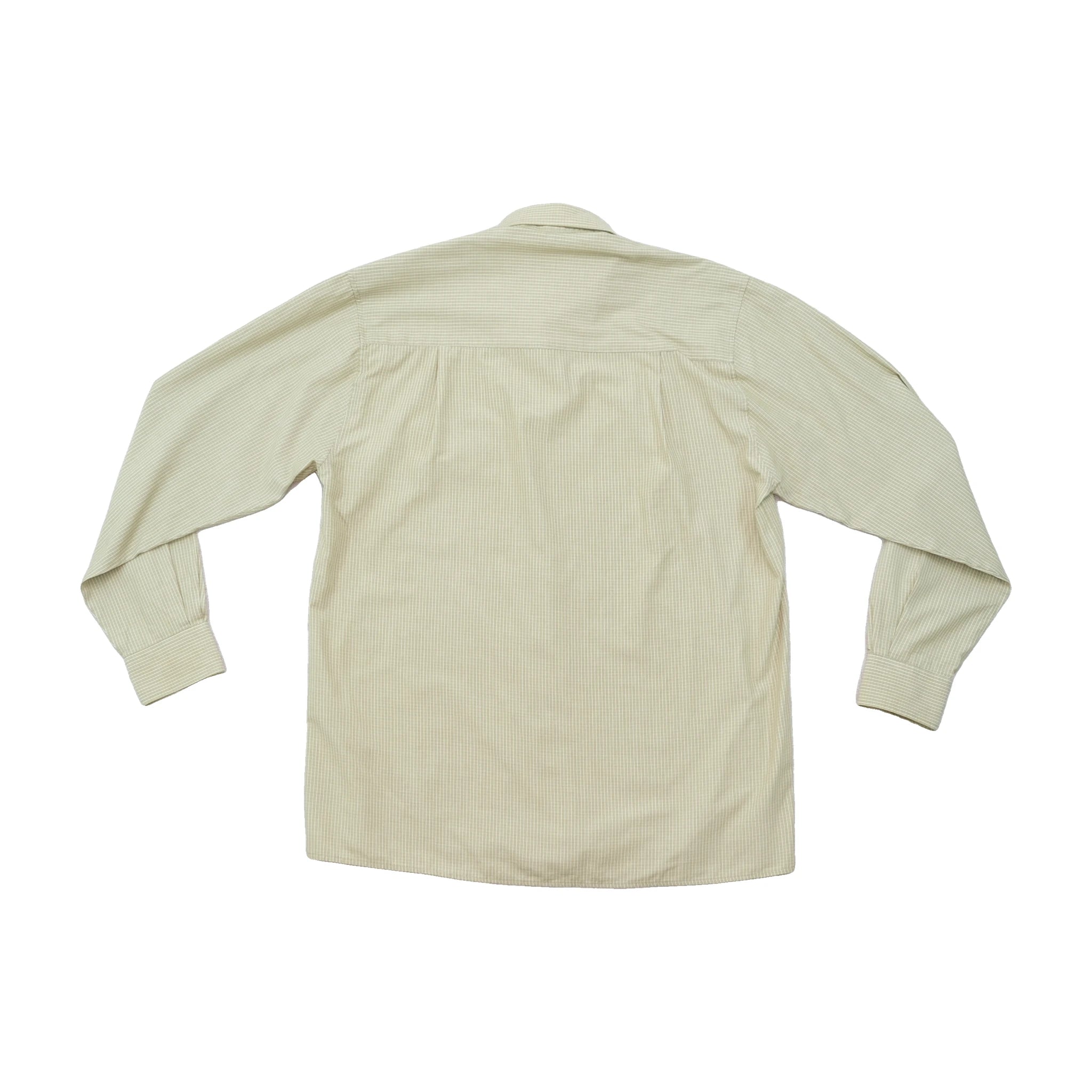 Youkon Beige Micro Stripe Button Down Shirt