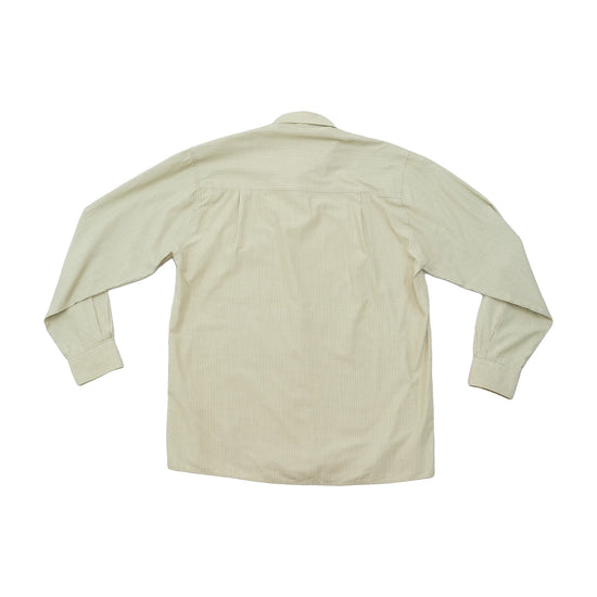 Youkon Beige Micro Stripe Button Down Shirt