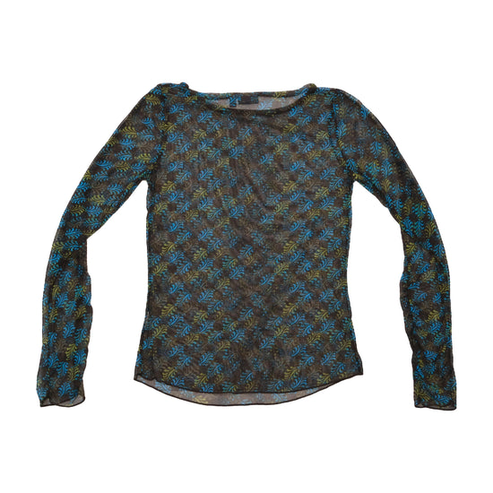Blusa Transparente Mexx de Manga Comprida com estampado abstrato
