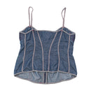Scervino Street Pintucked Cotton Linen Tank Top