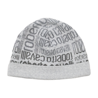 Roberto Cavalli Logo Pattern Knit Beanie