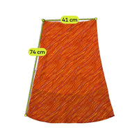 Saia Linha a Female laranja com estampado abstrato