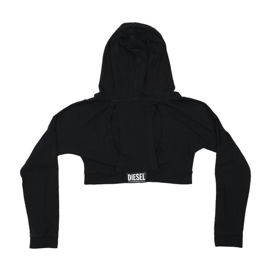 Diesel Cropped Logo Hoodie