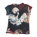 Just Cavalli Abstract Figure Print Wool Blend T-shirt