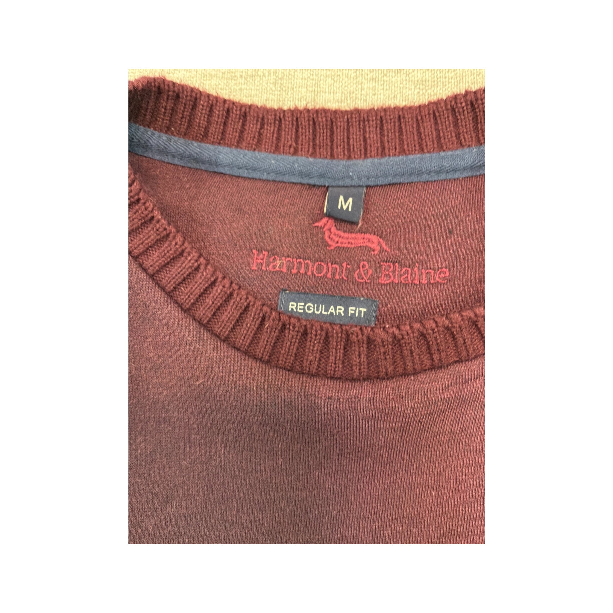 Harmont & Blaine Embroidered Logo Crewneck Sweater