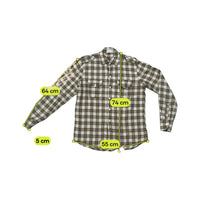 VIyella Brown Plaid Wool Cotton Button-Up Shirt
