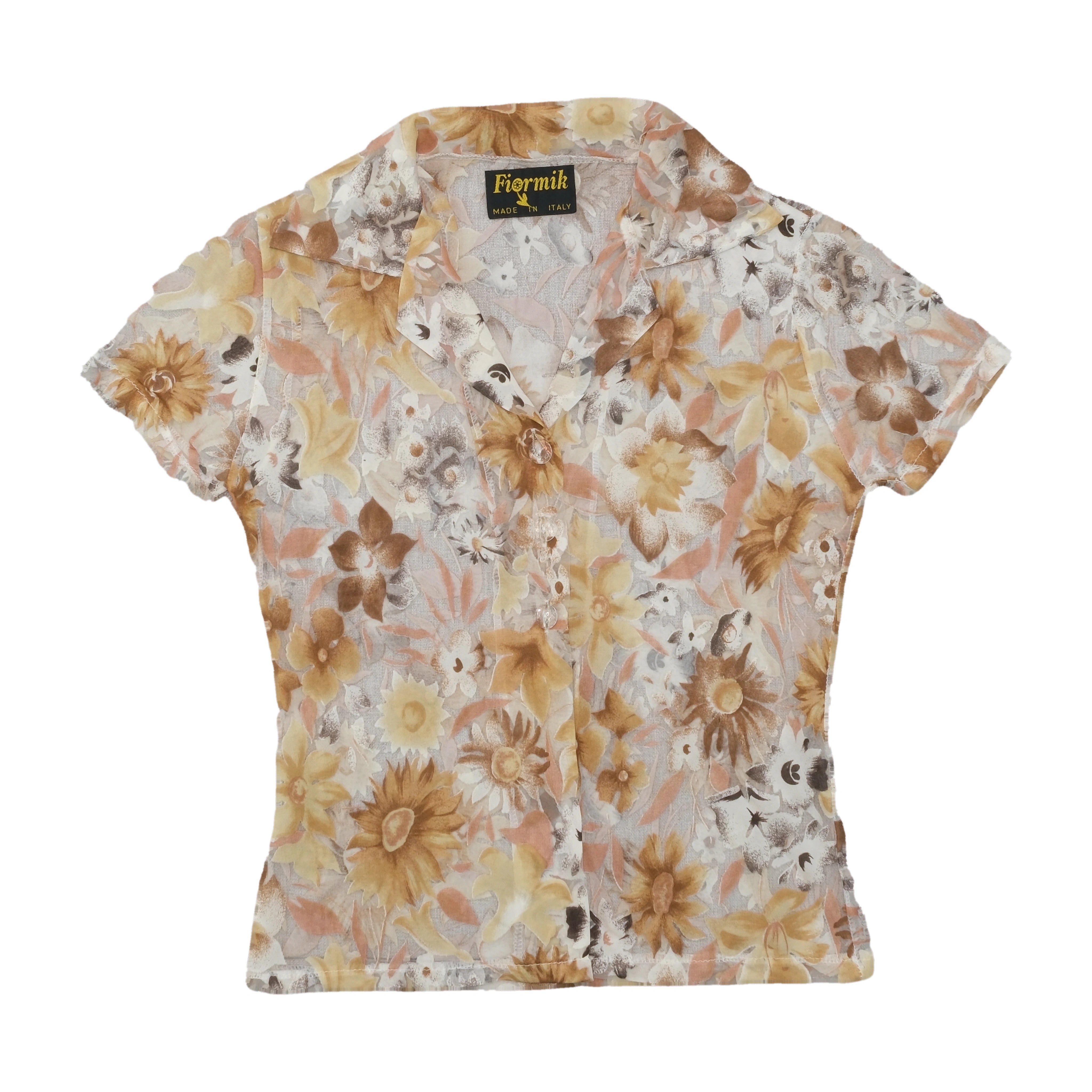 Fiormik Floral Short Sleeve Blouse