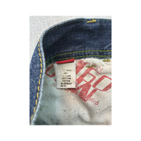 Miss Sixty Distressed Wide Leg Cotton Jeans