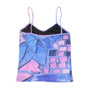 Terzoatto Italia Abstract Geometric Print Tank Top