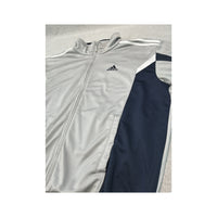 adidas Gray Navy Full Zip Track Jacket