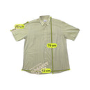 Class Club Uomo Pale Yellow Striped Short Sleeve Shirt