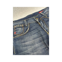 Miss Sixty Distressed Wide Leg Cotton Jeans