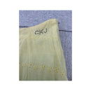 Saia Calvin Klein Jeans em algodão amarelo em Camadas com Ilhós