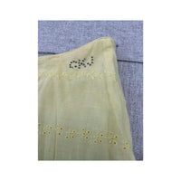 Saia Calvin Klein Jeans em algodão amarelo em Camadas com Ilhós