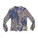 Airfield Paisley Print Cotton Blend Blouse