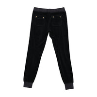 Juicy Couture Black Velour Jogger Pants
