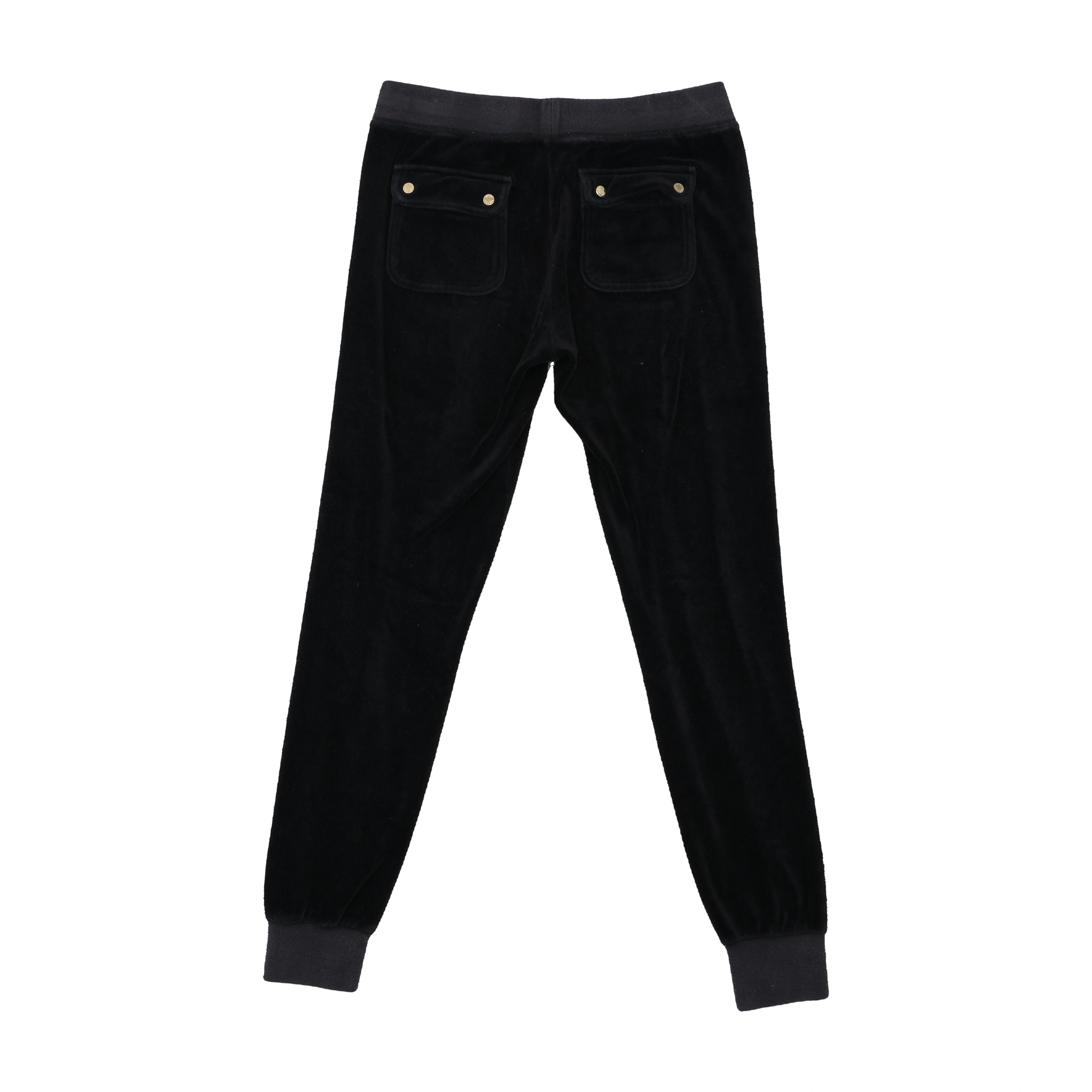Juicy Couture Black Velour Jogger Pants