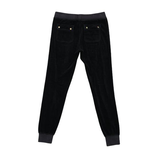 Juicy Couture Black Velour Jogger Pants