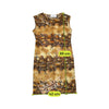 Luciano Pavarotti Snake Print Sleeveless Bodycon Dress