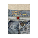 Fishbone Distressed Cuffed Denim Shorts